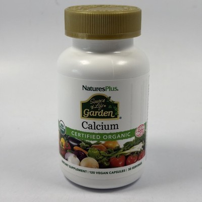 Organic Whole Food Calcium Supplement Magnesium 120 Ct Vegan Sealed 04/2029