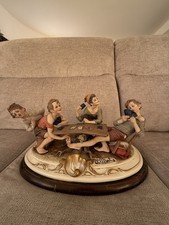 Porcellana Capodimonte - Il Gioco A Carte - B. Merli - 1900