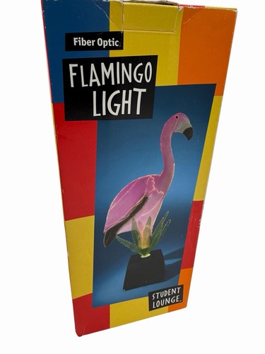 🦩🦩Rare Vintage fiber optic flamingo home decor.🦩🦩