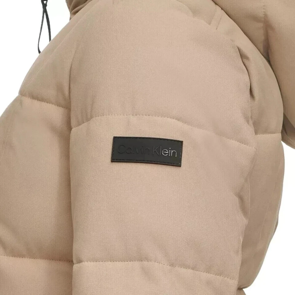 Calvin Klein Women’s Oxford Puffer Jacket – True Khaki - Image 4 of 4
