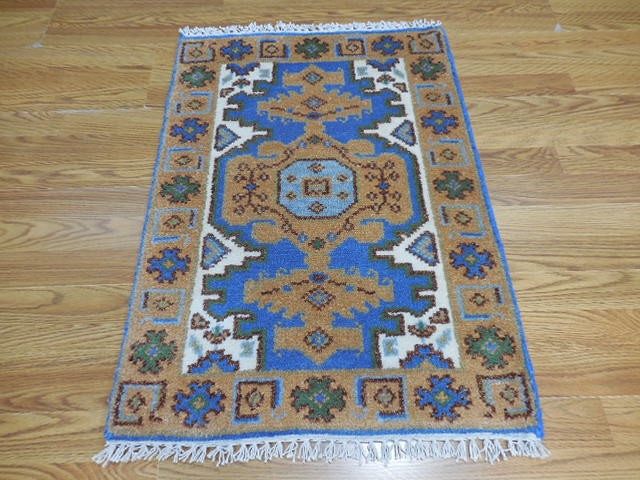 Bohemian Rug, Oushak Turkish Ushak Rug,Contemporary Design Rug 2x3 Ft