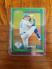 2024 Topps NPB Chrome Chihiro Sumida GREEN REFRACTOR /99 Saitama Seibu Lions