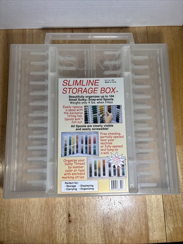 Sulky Thread  Slimline Storage Box Stores Up To 104 Snap-end Spools