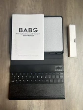 BABG Wireless Apple iPad Keyboard Case W/ Touchpad BLACK - BRAND NEW