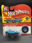 1993 Hot Wheels AQUA SILHOUETTE 25th Anniversary w BUTTON Fast SHIPPING