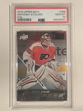 🍁 2015-16 ANTHONY STOLARZ SILVER FOIL YOUNG GUNS RC ROOKIE PSA 10 #488 🍁