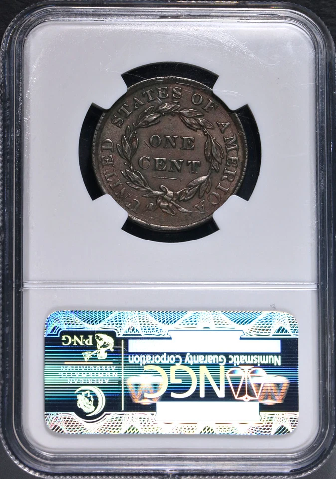 1835 Large Cent NGC AU58 BN N.16 R.2 Superb Eye Appeal Strong Strike - Image 4 of 4