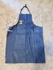 Vintage Heavy Denim Apron Workshop Craft Workwear Offset Printer