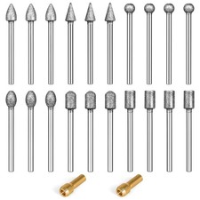 20Pcs 120 Grit Diamond Grinding Bit Set 1/8 Inch Shank