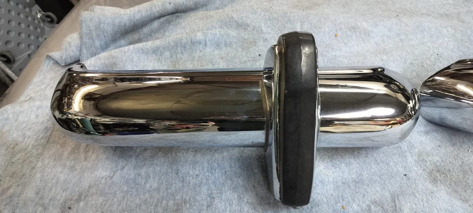 Parachoques trasero cromado Mercedes Benz 230SL 250SL 280SL W113 1963-1971 2 piezas Foto 2 de 4