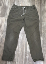 Vuori Pants Vtg Ripstop Ankle Women M Drawstring VW450 Raw Hem Distressed