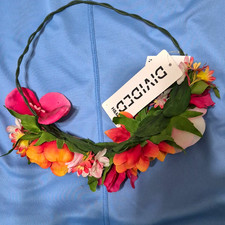 Multicolor Floral Flower Crown Headband Women s Fabric Metal Party/Cocktail