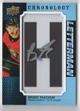 2019-20 Upper Deck Chronology Letterman Patches Manufactured Letter Relics Brady