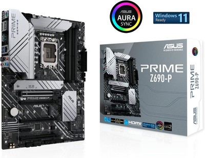 ASUS Prime Z690-P Mainboard Intel Sockel 1700 Intel Z690 USB-C 3.2 DDR5 M.2 