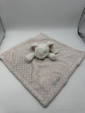 Blanket Beyond Bunny Pink White Grey Lovey