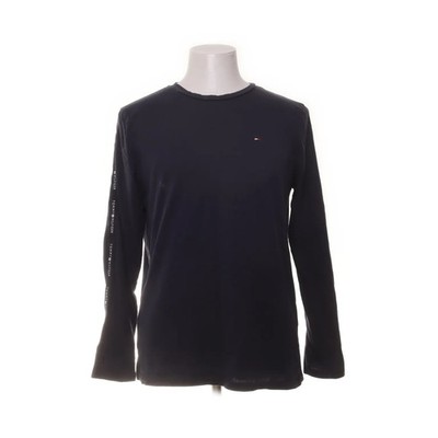 Tommy Hilfiger, Langarmshirt, Größe: L, Blau, Baumwolle, Einfarbig, Herren #gff