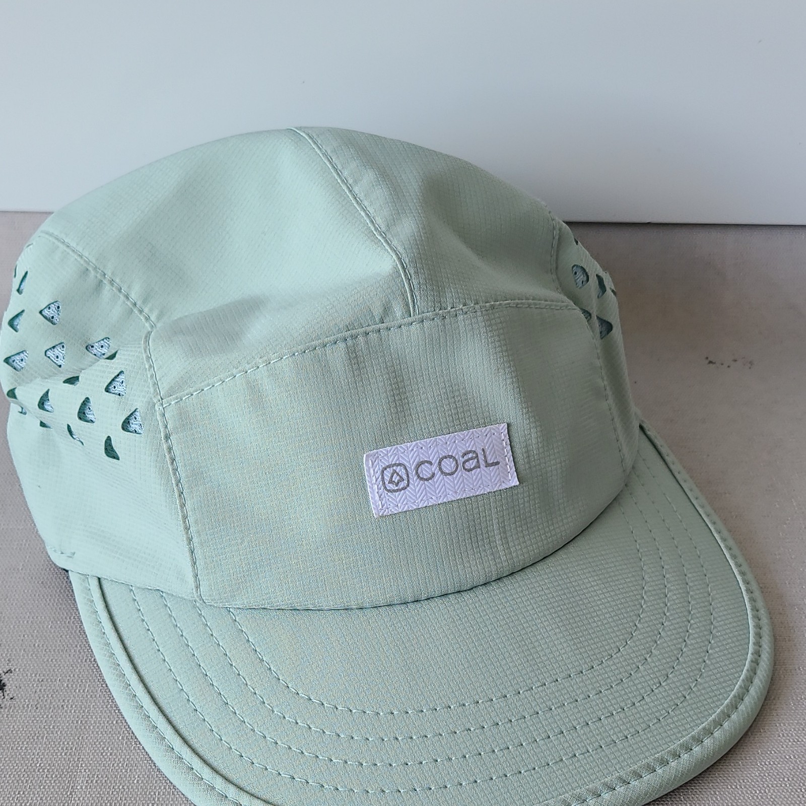 Coal Light Green 5 Panel Adjustable Hat Men Geometric Outdoor Lightweight