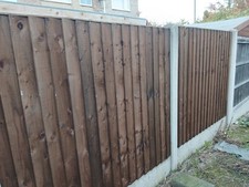 6 x 5 Feather Edge Vertilap fencing panel In Tanatone Brown Colour