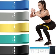 Resistance Loop Exercise Bands for Home Fitness, Yoga Pilates, Stretching, Stren