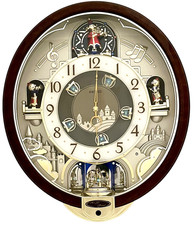 Seiko Melodies in Motion Musical Wall Clock Plays 7 Beatles Songs