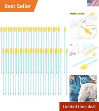 Convenient 50 Pcs Blue Insemination Rods, 8 Inches - Flexible Breeding Solutions