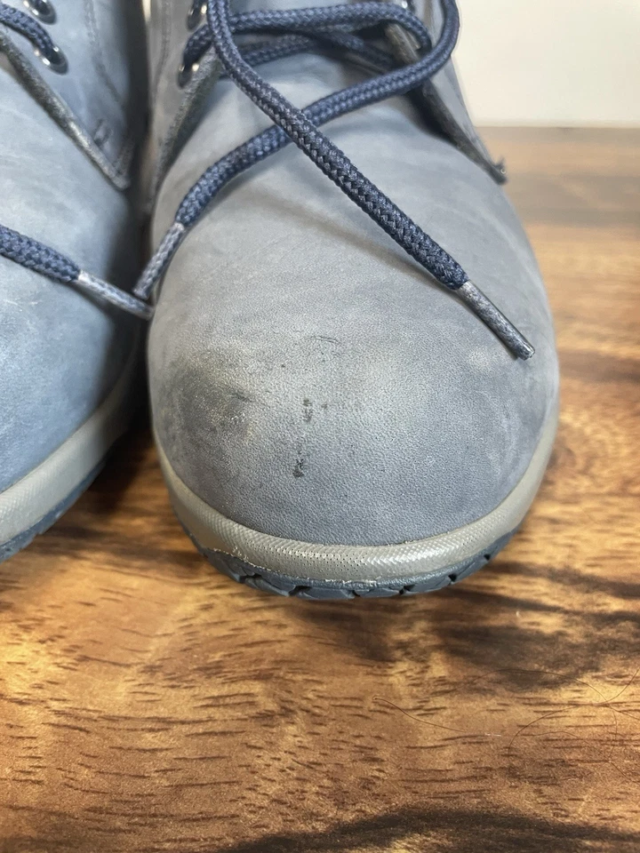 Botas para mujer SAS Gretchen talla 9 Chukka delgadas de cuero azul con encaje antideslizantes Foto 2 de 4