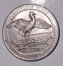 2018 D CUMBERLAND FREE/ISLAND QUARTER STUNNING DESIGN MUST HAVE A COLLECTOR!👇🏻