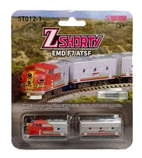 Rokuhan Z gauge Z shorty EMD F7 ATSF ST012-1 model railroad diesel locomotive
