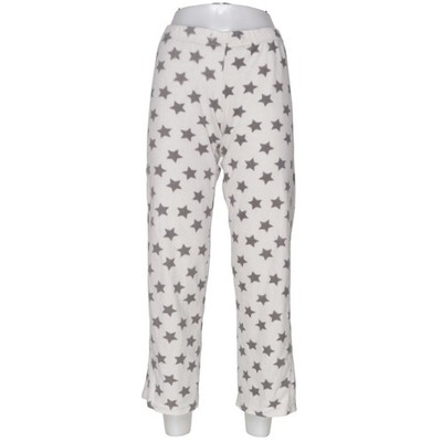 Loving, Pyjamahose, Größe: 36/38, Weiß/Grau, Polyester, Sonstiges, Fleece #1tg