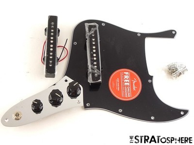 Fender Squier Affinity Jazz Bass VI Six String LOADED PICKGUARD J Bass Black!