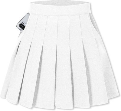 SANGTREE Girls Pleated Skirt with Shorts Elastic Waist Uniform Tennis Cheer