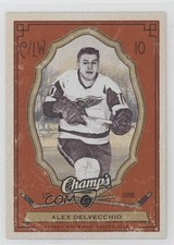 2009-10 Upper Deck Champ's Red Alex Delvecchio #41 HOF 0o5t