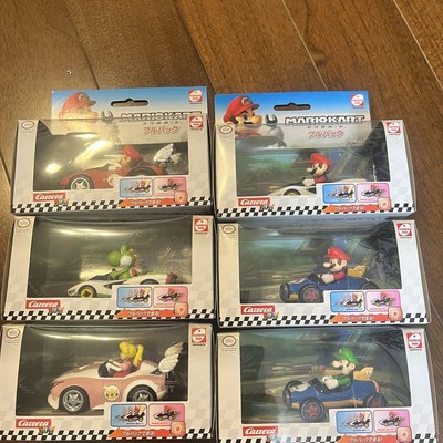 Carrera Mario Kart Pull Back Auto Set Komplett 6 Typen Komplett Kyosho Japan ...