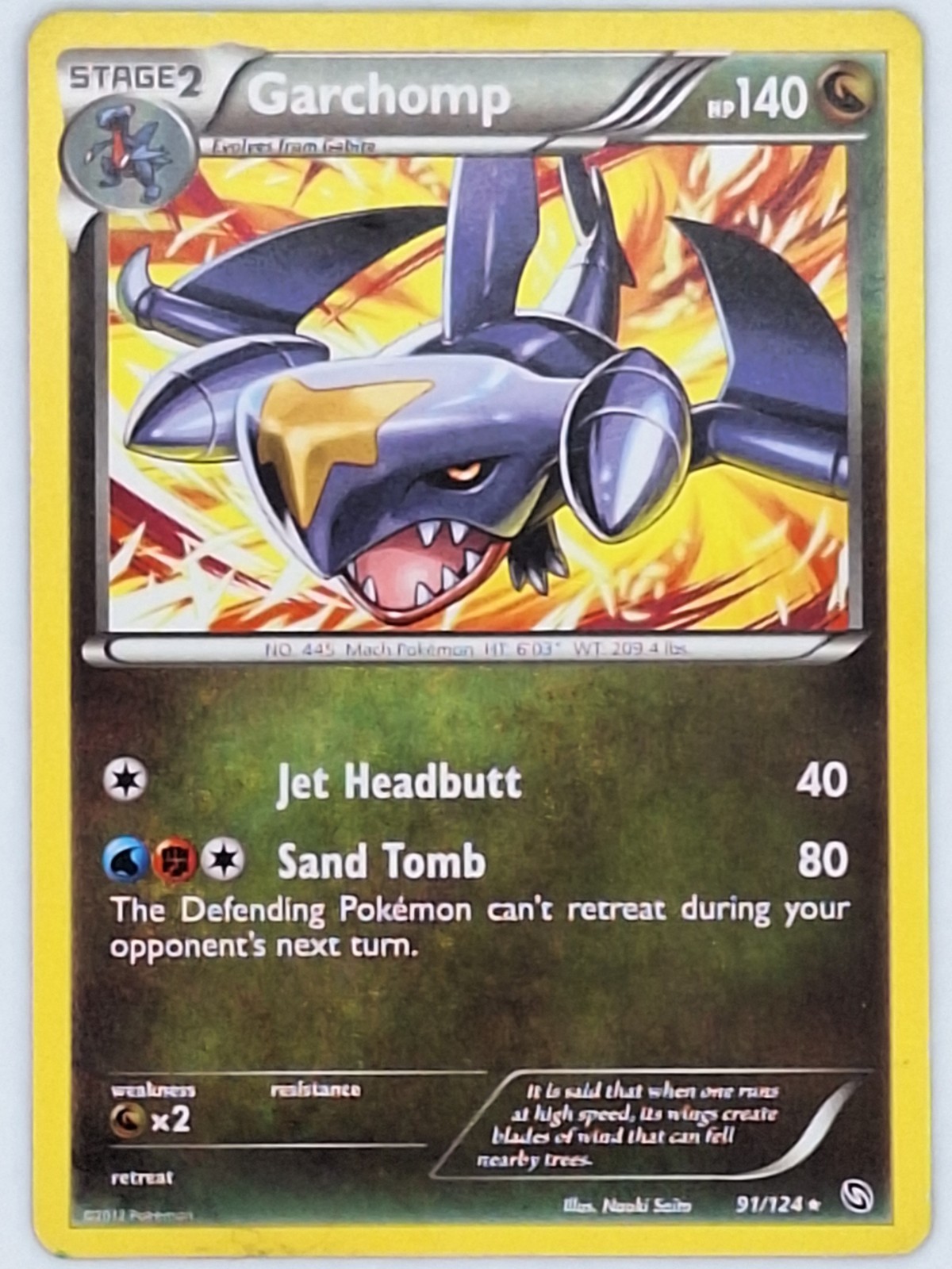Garchomp 91/124 Pokemon - Black and White Dragons Exalted MP