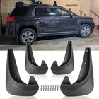 For GMC Terrain 4x Black Front Rear Mud Flaps Splash Guards Splashguards Kits