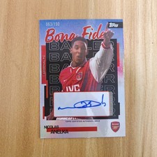 Nicolas Anelka 2025-26 Topps Arsenal Team Set Bona Fide Baller Auto Blue /150