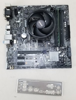 Asus Prime B350M-A Motherboard w/ AMD Ryzen 3 2200G + 4GB Vengeance DDR4