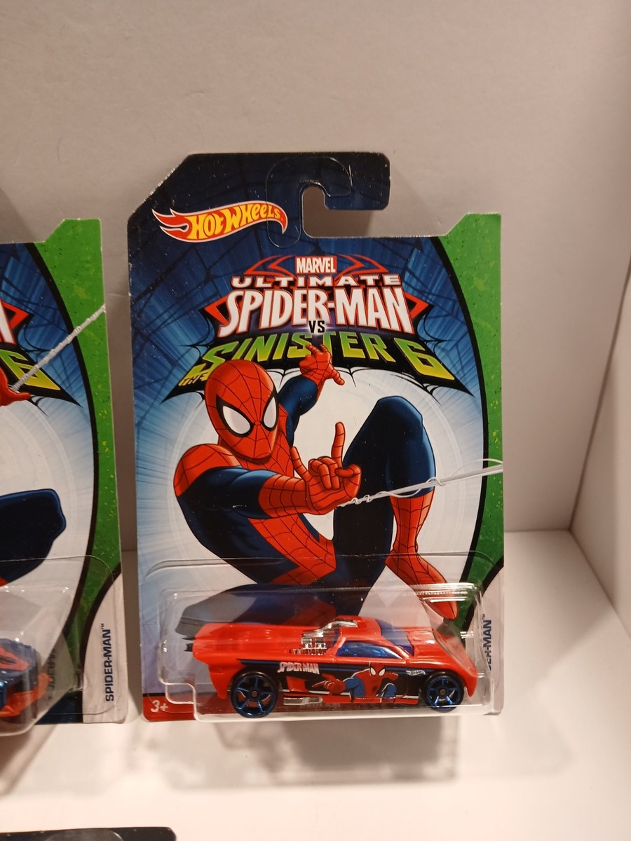 2015 Hot Wheels Marvel Ultimate Spider-Man Vs Sinister 6 Car Set