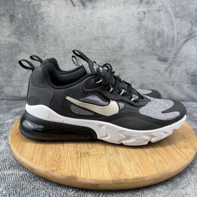 Nike Air Max 270 React Shoes Boys Size 7 Black Athletic Sneakers BQ0103-003