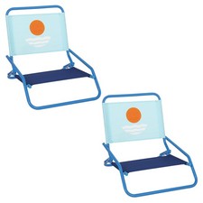 Rio Brands Rio Beach 2-Pack 1-Position Low-Profile Folding Beach Chairs