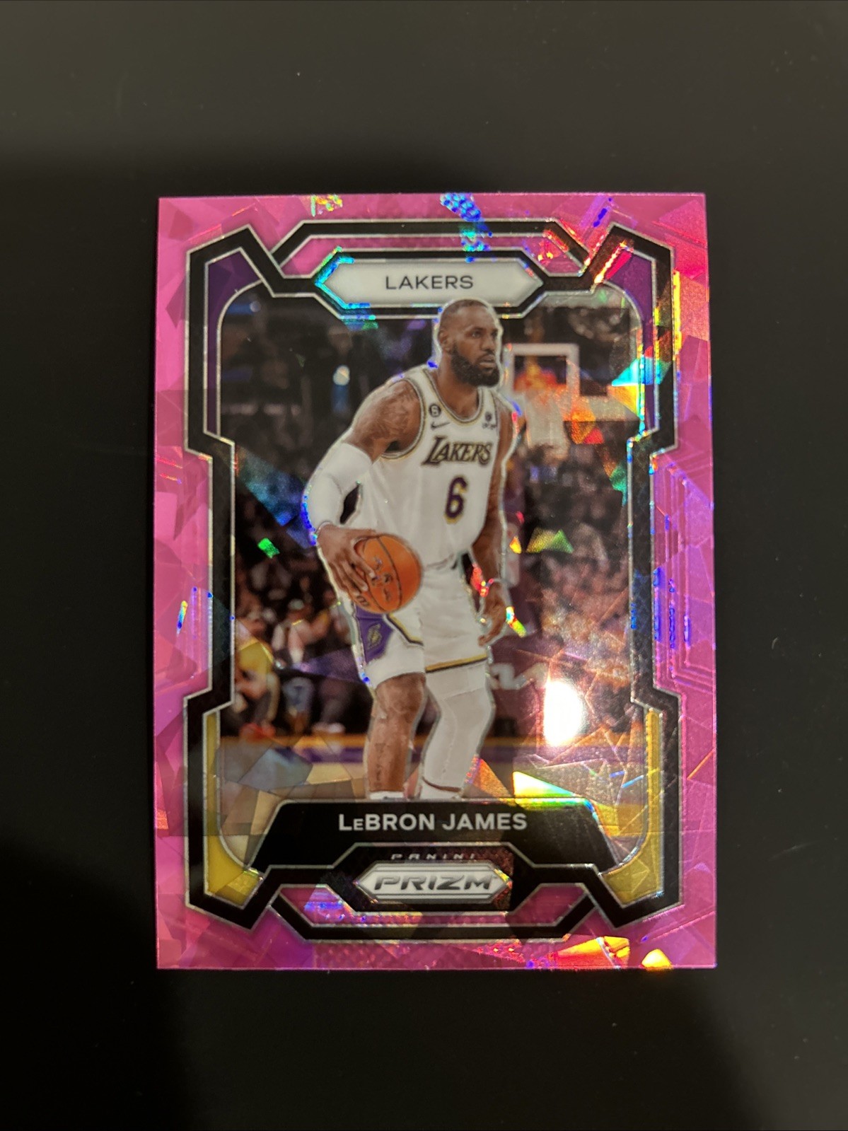 2023-24 Panini Prizm - LeBron James #63 Pink Ice Prizm Los Angel Angeles Lakers