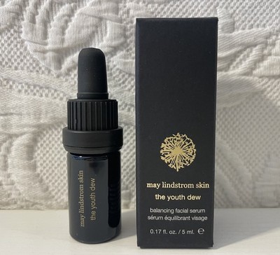 May Lindstrom The Skin Youth Dew Balancing Facial Serum Dropper 0.17oz / 5ml NIB