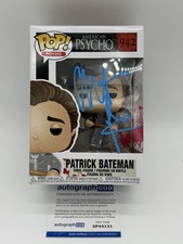 Christian Bale signed Psycho Funko Pop 942 Patrick Bateman Not Freddy Cruger