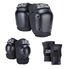 187 Killer Pads X Small Black Knee Elbow Wrist Protective Pad Set