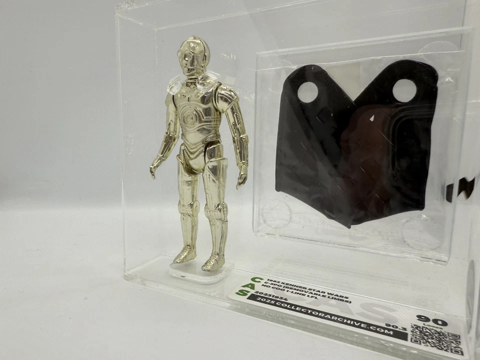 Star Wars 1982 Vintage Kenner C-3PO (Removable Limbs) CAS 90 Gold - Image 3 of 4