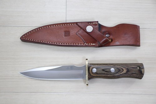 AL MAR 3101 Special Warfare I Fixed Blade Knife Seki Japan w/ Leather Sheath M3