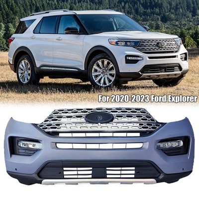 New Front Bumper Kit W/ Sensor Cutouts For 2020-2023 Ford Explorer Exact Fit