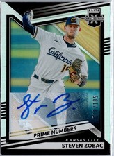 2022 Panini Elite Extra #115 Steven Zobac Prime Numbers Signatures A #/185