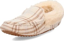 Lamo Aussie Moc Women's Slippers Cream Plaid - 6 Medium