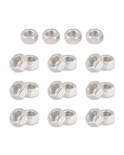 100 Pack 1/4-20 Hex Nuts, 304 Stainless Steel, Coarse Thread, Hardware, UNC